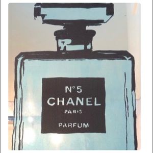CHANEL Number No 5 Perfume Bottle Mirror Wall Art